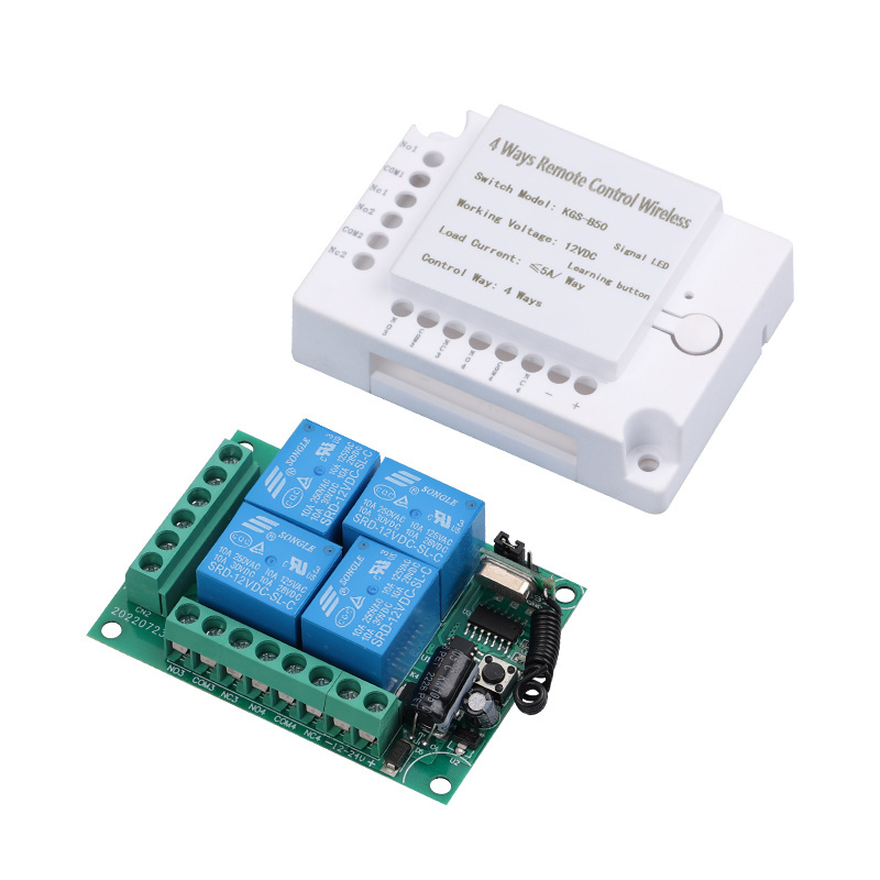 Good selling 4 channels switch 12V Electronic switches with remote control light switch RF 433MHz