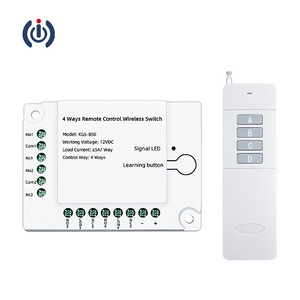 Good selling 4 channels switch 12V Electronic switches with remote control light switch RF 433MHz