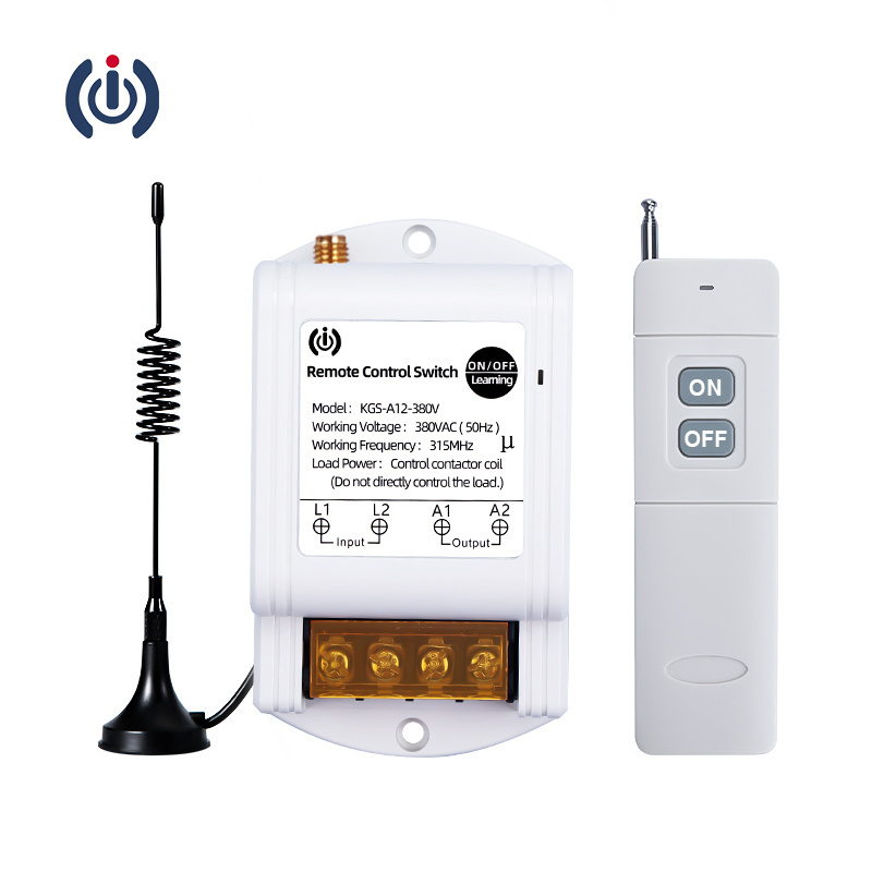 Good selling three phase switch 380V power switch with remote control water pump switch 433MHz