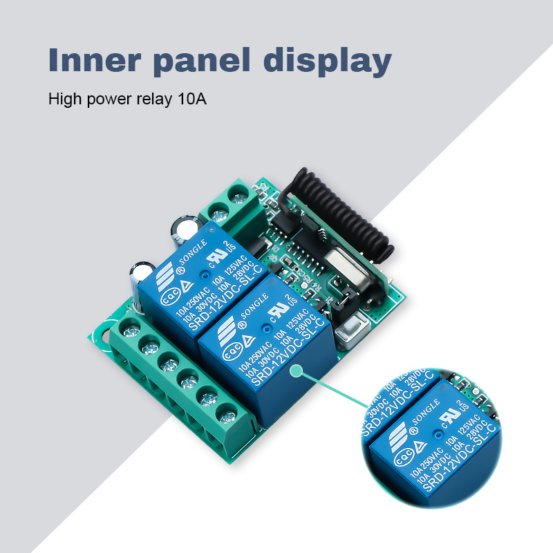 Reversible switch mini motor rated switch wireless remote control switch for motor driving forward and reverse