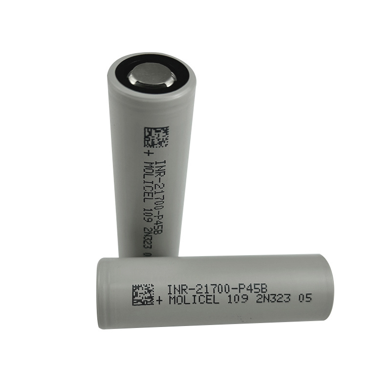 Cells 10C High rate 3.6V Molicel 21700 P45B INR21700-P45B 4500mAh Molicell P45B Max 45A Discharge Battery For Mech Mod E-bike