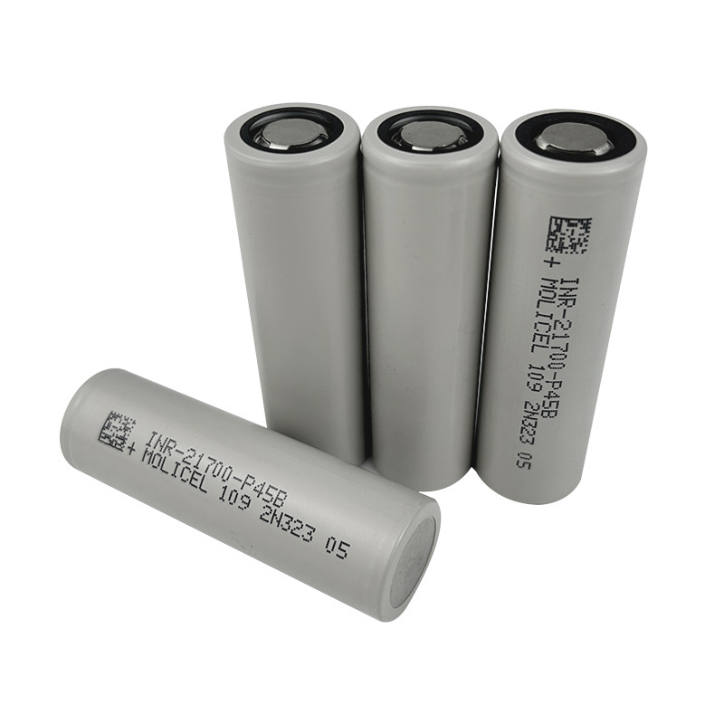 Cells 10C High rate 3.6V Molicel 21700 P45B INR21700-P45B 4500mAh Molicell P45B Max 45A Discharge Battery For Mech Mod E-bike