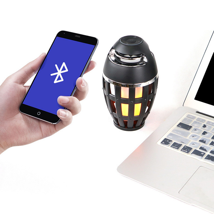 High Quality Home and Outdoor Party Wireless Portable Lantern Speaker Led Flame Torch Wireless Bluetooth Speaker