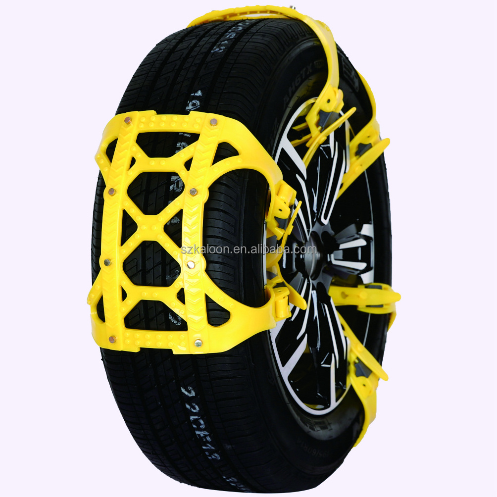 2021  Steel Vehicle Tire Traction Chain Car SUV Truck Anti Skid Tyre Off Road Snow Chain for 165mm-195mm Wide Tires  ASUSAYQ