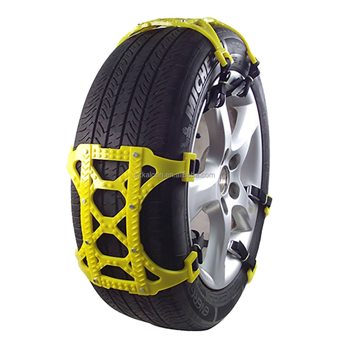 Car Winter Wheels Snow Chains Snow Tire Anti-skid Chains Wheel Tyre Cable Belt Outdoor Emergency Chain For 165-275 ASUSAYQ