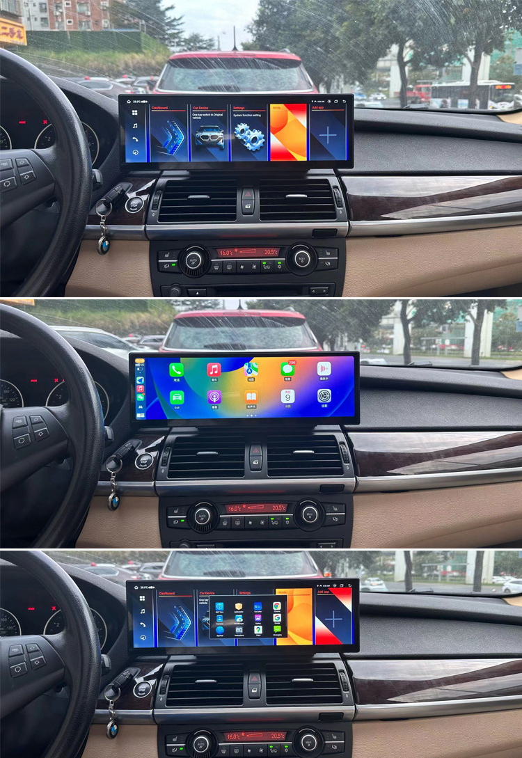 14.9 inch 2560*720p For BMW X5 E70 X6 E71 OEM Replacement Modified Tuning Android Touch Screen GPS Navigation Carplay WIFI