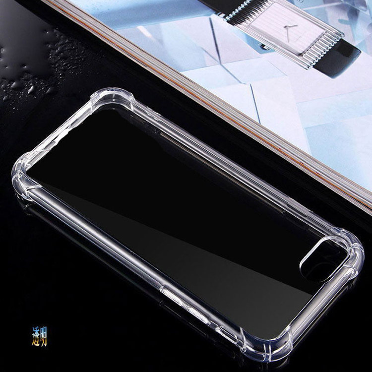 New Popular 2in1 Acrylic TPU Bumper Airbag Design Shockproof Transparent Hard Mobile Phone Back Cover Case For Iphone 4 4G 4S