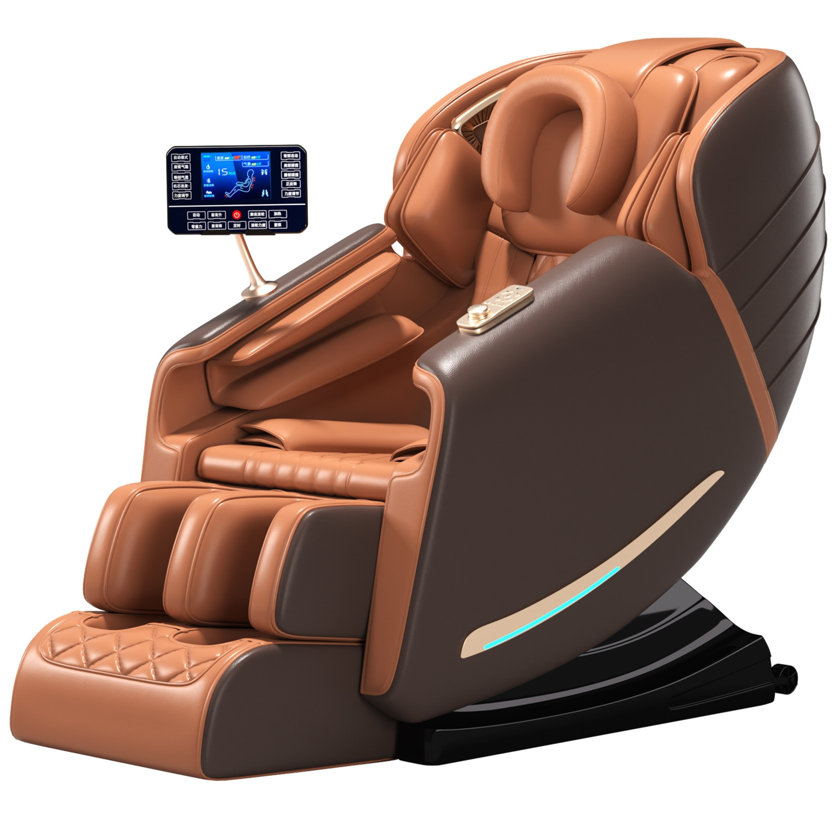 2024 Luxury Shiatsu Zero Gravity Massager Chair SL Track 4D Body Massager Chair Touch Massage Chair