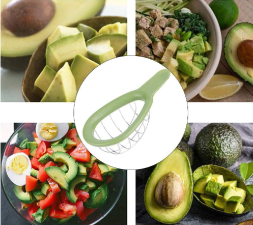 Wholesale Multi-functional Vegetable Avocado Fruit Slicer Cutter Avocado Scoop Plastic Avocado Slicer Kitchen Tools