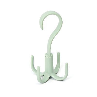 Rotatable 4-claw Multipurpose Scarf Clothes Hanger Belt Bag Storage Hook Plastic Clothes Hanger Four Claw Hook Shoe Hook