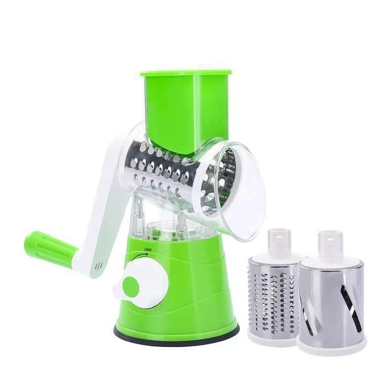 Multi Purpose Manual Food Vegetable Grater Slicer Potato Cheese Grater With Handle Kitchen Rotary Tabletop Drum Grater