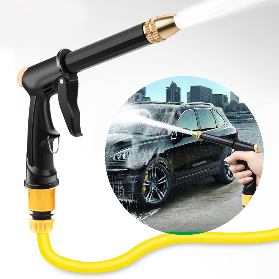 Pet Shower Sprayer Long Rod Car High Pressure Washer Gun Garden Hose Nozzle Sprayer Metal Car Wash Spray Gun Water Hose Nozzle