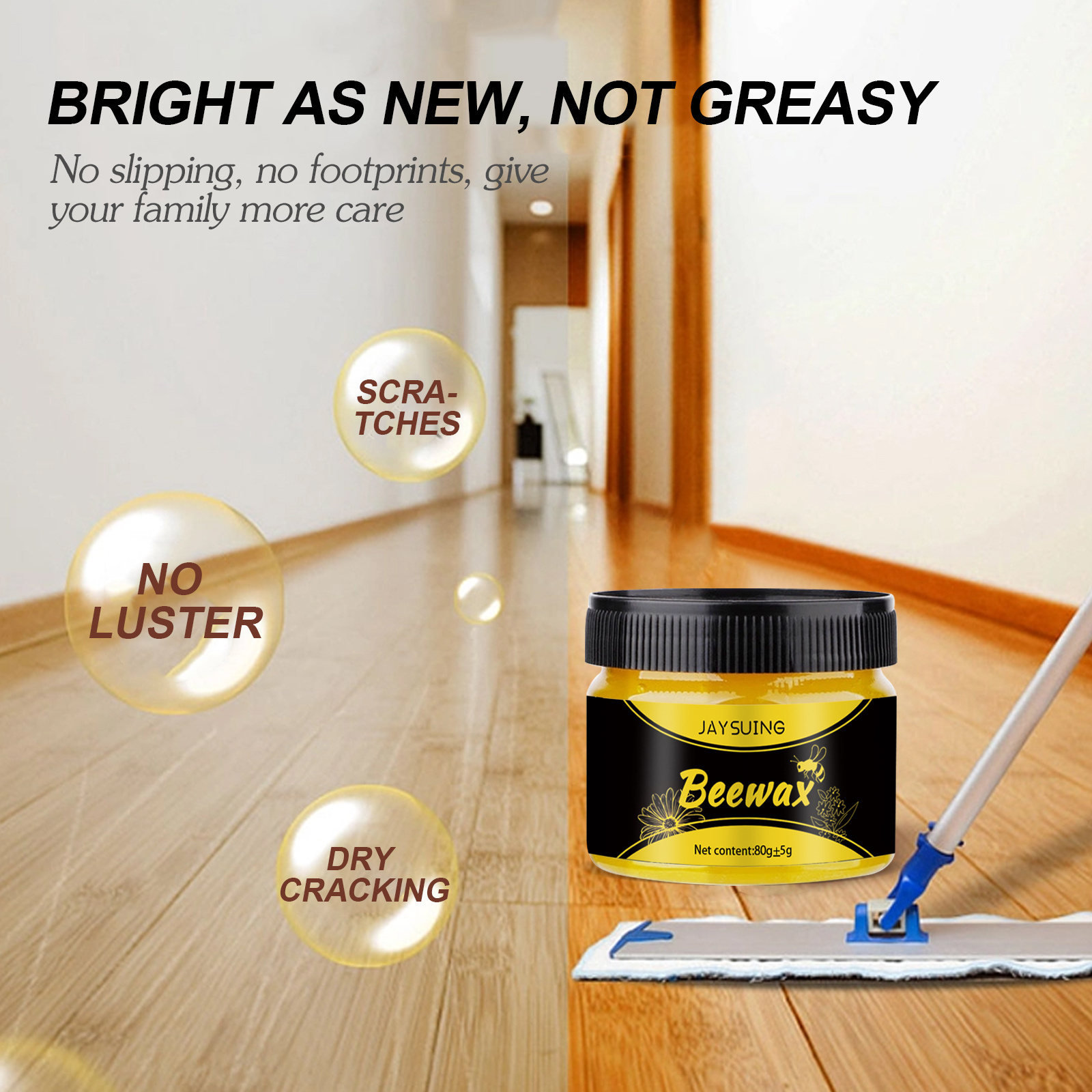 Jaysuing Wood Wax Oil Protective Wood Wax Oil Paint Quick Fix Wood Wax Polish For Floor