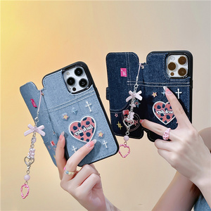 Unique Fashion Cowboy Jeans Back Cover Phone Case For iphone 15 14 13 12 11 pro max case