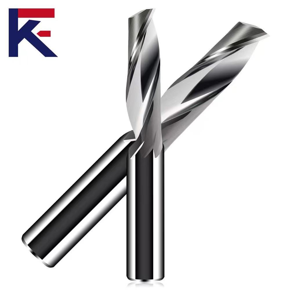 KF 6mm Single Flute Spiral Carbide Milling For Aluminum Cutter Cnc Machine