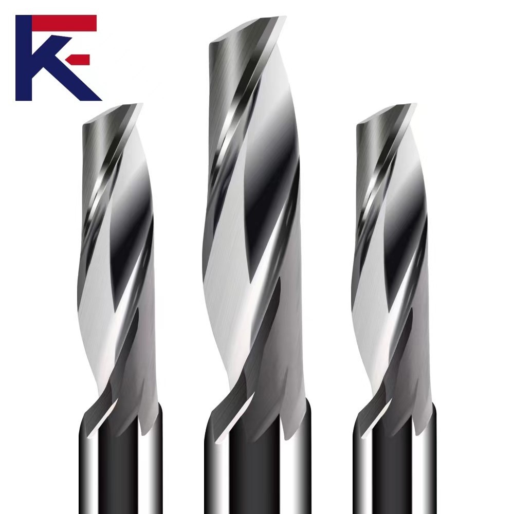 KF 6mm Single Flute Spiral Carbide Milling For Aluminum Cutter Cnc Machine