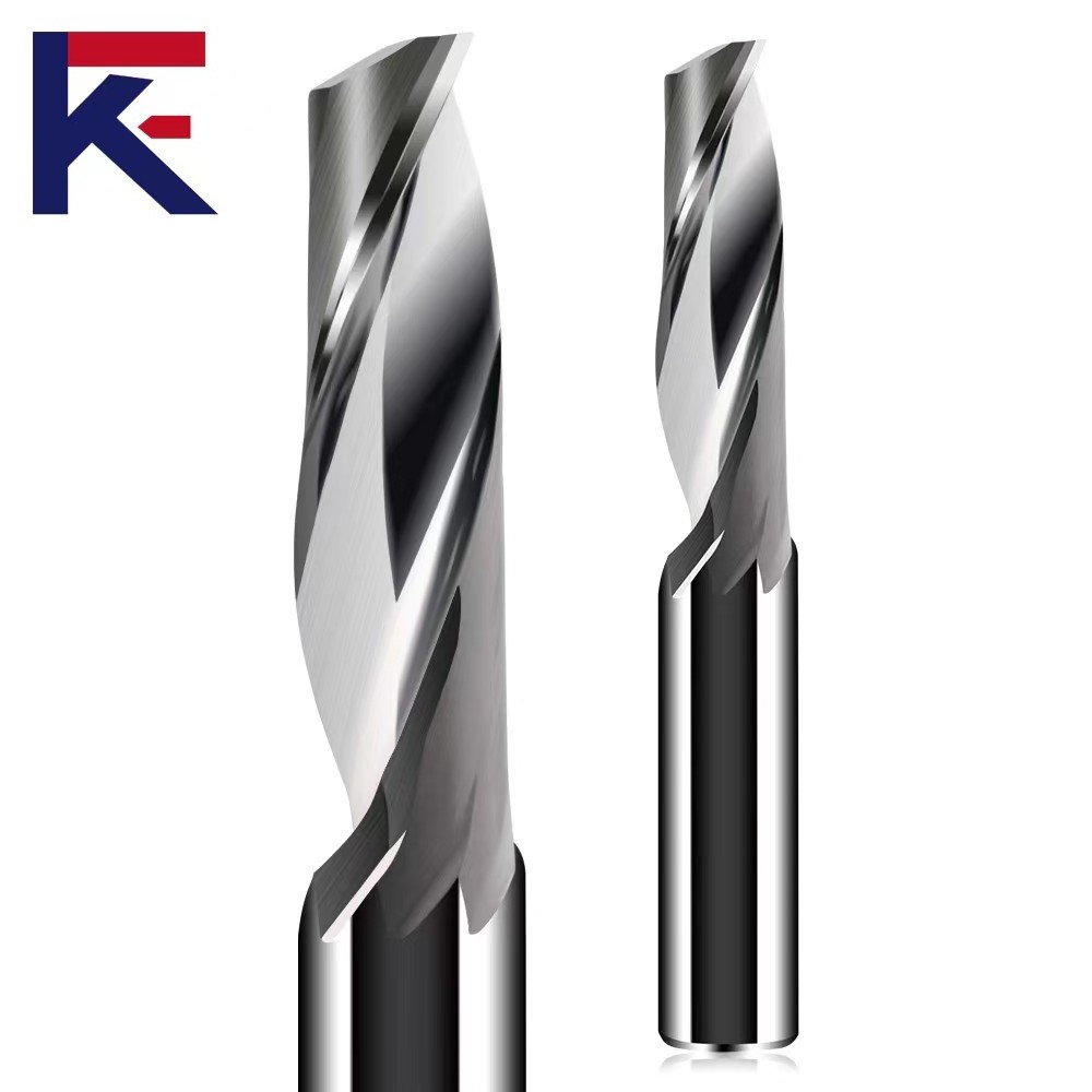 KF 6mm Single Flute Spiral Carbide Milling For Aluminum Cutter Cnc Machine