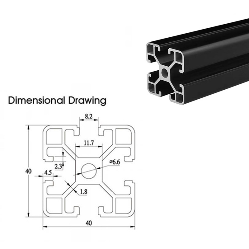 China Supplier T Slot Aluminium Extrusion Profiles V Slot for rail Custom Aluminium Profiles Industrial Frame