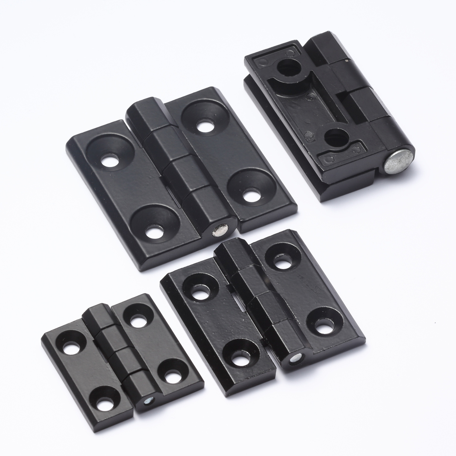 Custom Black Zinc Alloy Plate Hinges Heavy Duty Hinge For 2020 3030 4040  Aluminum Extrusion Profile