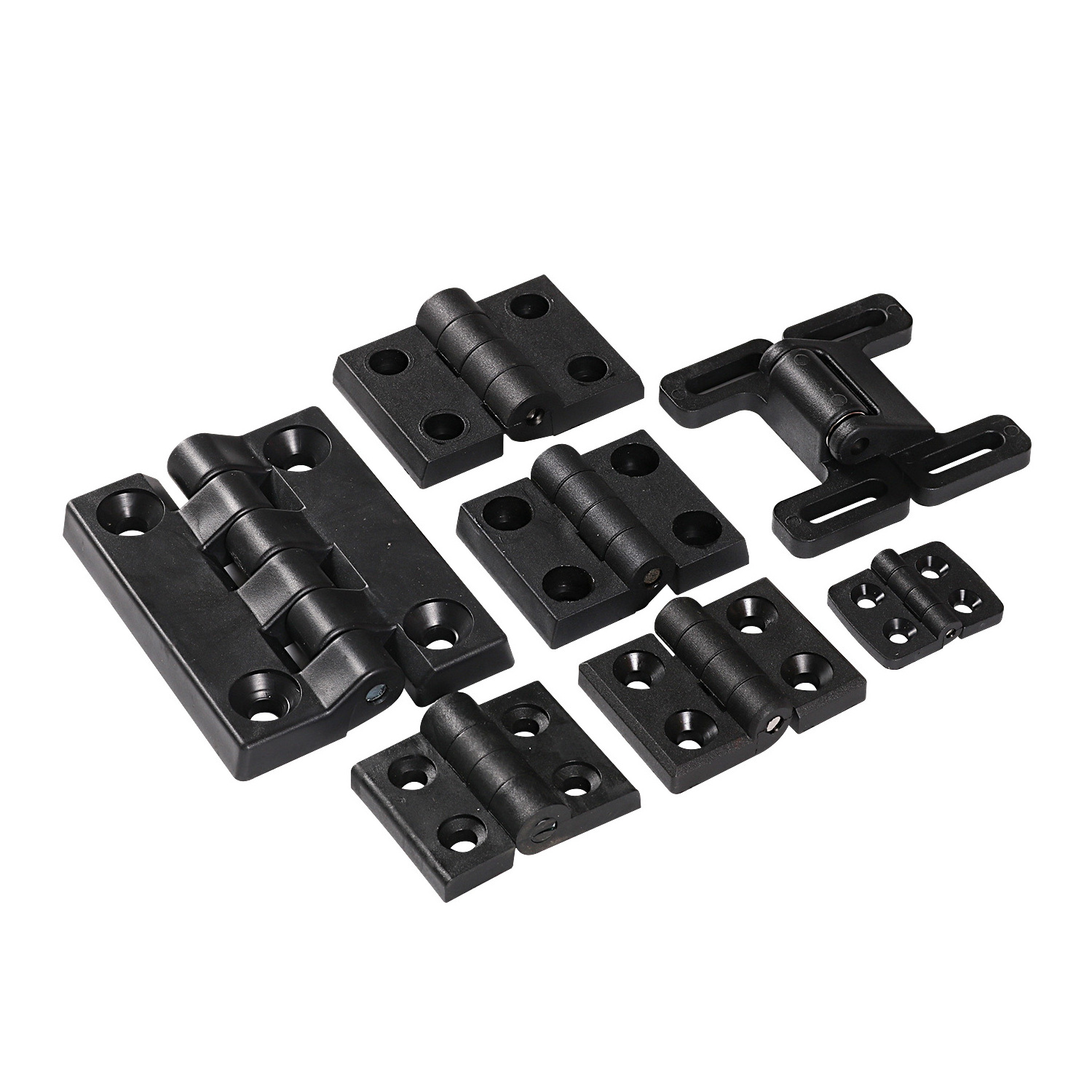 Custom Black Zinc Alloy Plate Hinges Heavy Duty Hinge For 2020 3030 4040  Aluminum Extrusion Profile