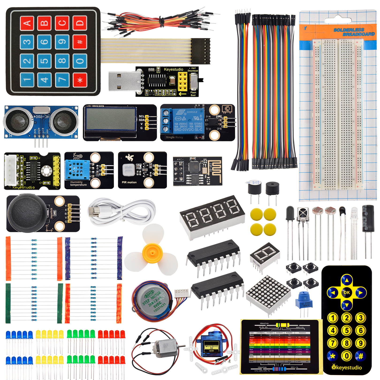 Keyestudio Complete IOT Starter Sensor Kits for Arduino Electronic Kit Diy IOT Learning Kit