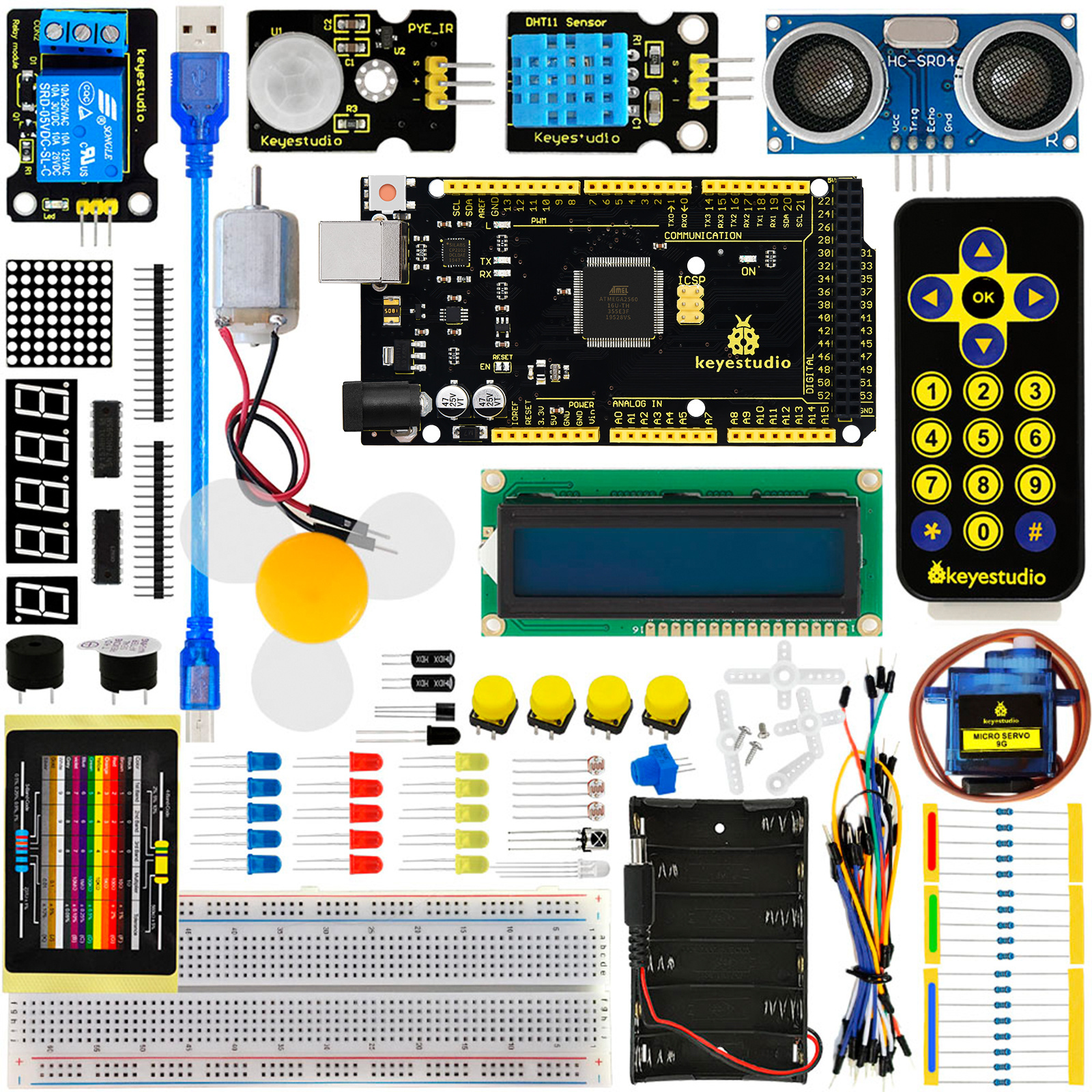 Keyestudio BASIC STARTER KIT for Arduino MEGA 2560