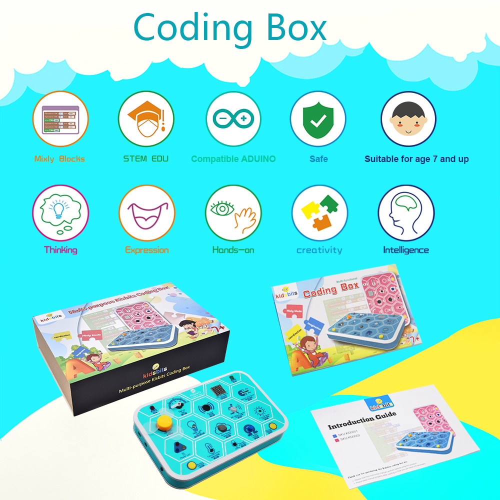 Kidsbits Maker Multi-purpose Coding Box V1.0 Starter Kit for Arduino STEM Education 7+