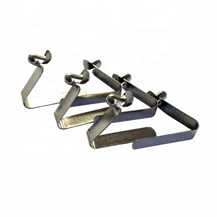 Hot Sale Free Sample 65Mn Steel Stainless Steel Button Lock Flat Springs V Shape Clip Metal V-Spring Tube Clips