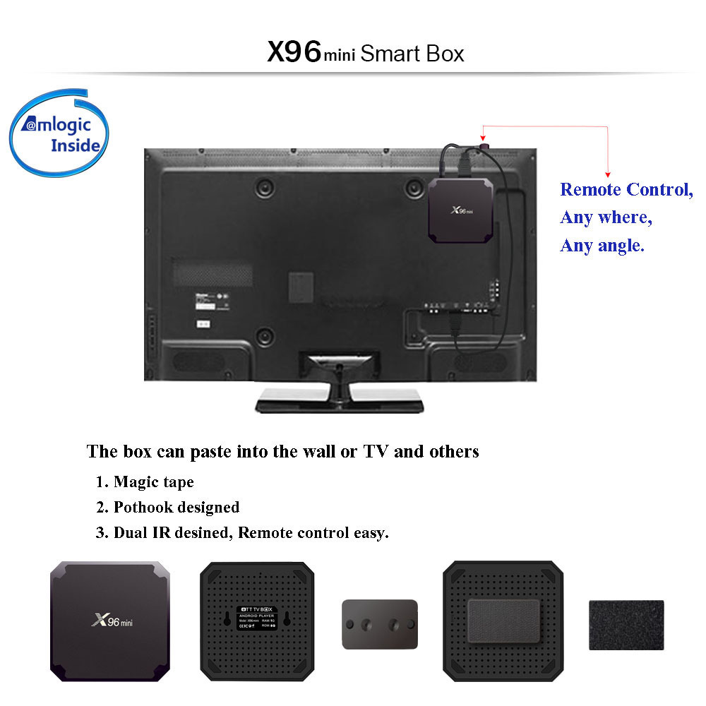 Custom Logo Download Firmware TV Box X96 Mini 1GB 8GB TT TV Box X96 Mini 2GB 16GB