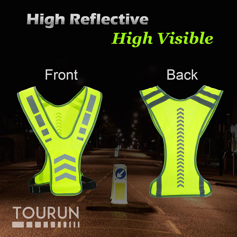 Reflective Running Vest Gear with Pocket Women Men Kids Yellow Safety Reflective Vest for Night Cycling Walking Bicycle Jogging