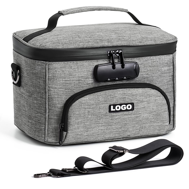 Large Storage Box with Combination Lock OdorLess Locking Bag Stylish and Portable Travel Bag for Men and Women