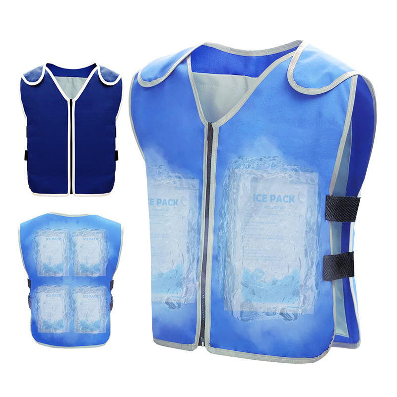 Cooling Vest For Men Women Hot Weather Reflective Vest With Ice Packs Cooling Clothes Cool Jacket For Working In The Heat