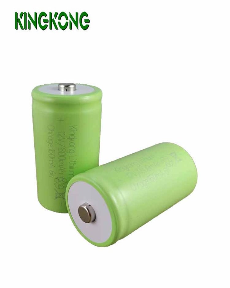 Kingkong  New Product size D 800mAh 12V INRD800 cylindrical Lithium battery Li-ion Li ion rechargeable batteries