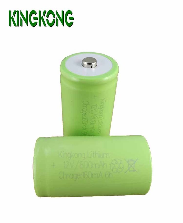 Kingkong  New Product size D 800mAh 12V INRD800 cylindrical Lithium battery Li-ion Li ion rechargeable batteries