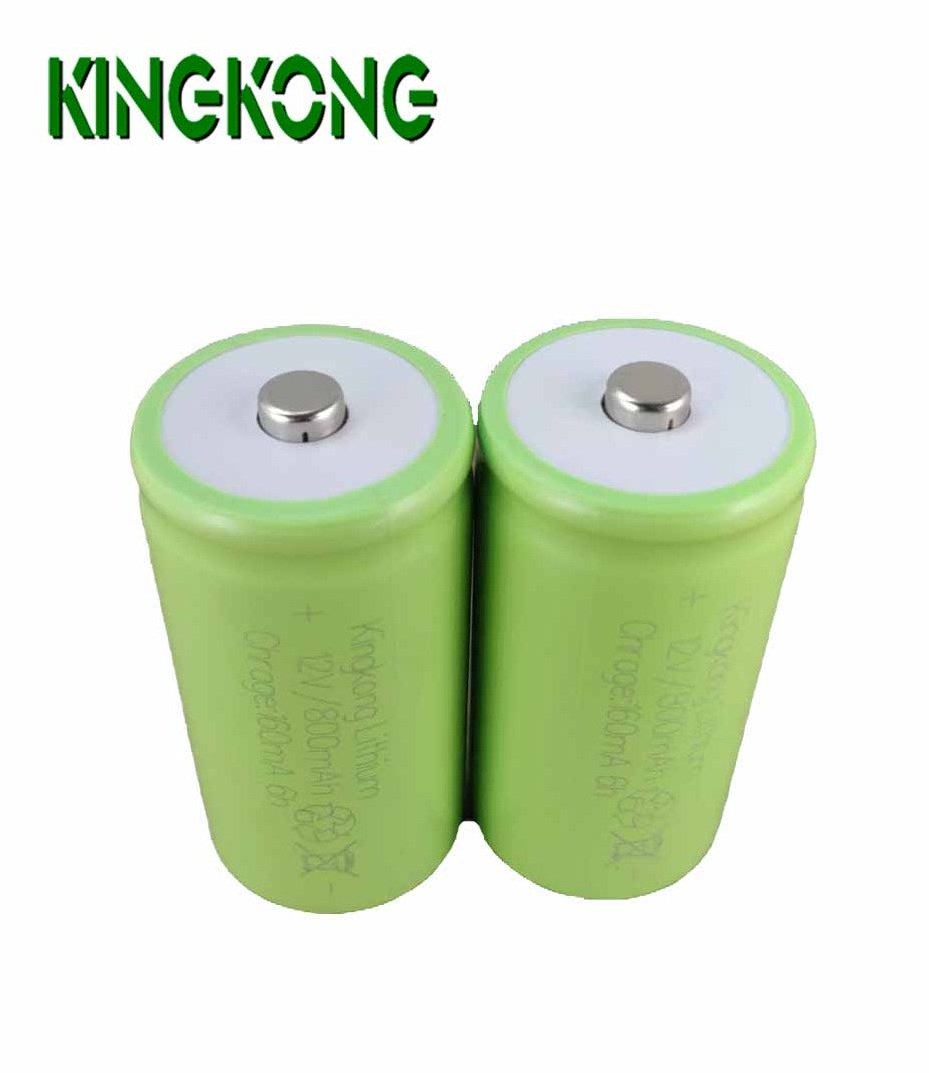 Kingkong  New Product size D 800mAh 12V INRD800 cylindrical Lithium battery Li-ion Li ion rechargeable batteries