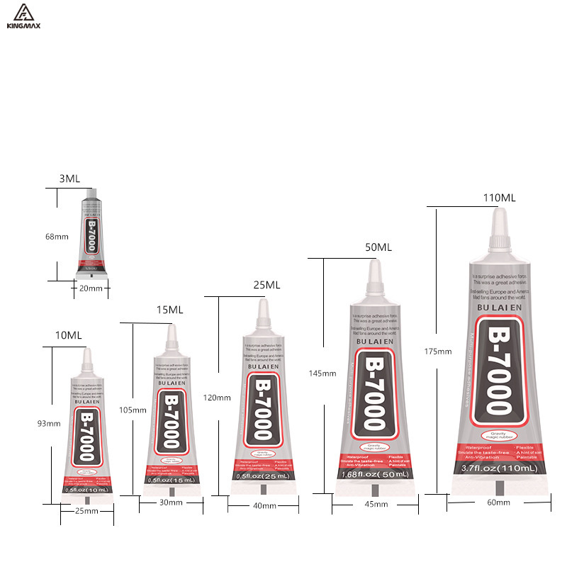 B7000 Glue 3ml 10ml 15ml 25ml 50ml 110ml Soft Adhesive Universal Glass Plastic Mobile Phone LCD Touch Screen Super Liquid Glue