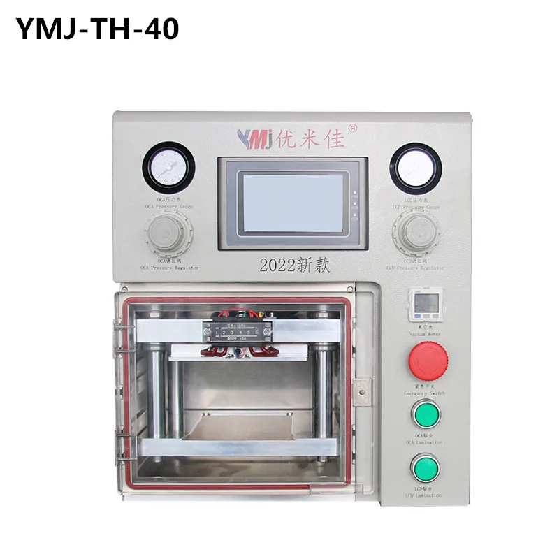 YMJ-TH-40 Laminate Machine 4L Vacuum Pump OCA Glue Max 7 inch Lcds Repair for iPhone Samsung Huawei Screen Refurbish A Base Mold