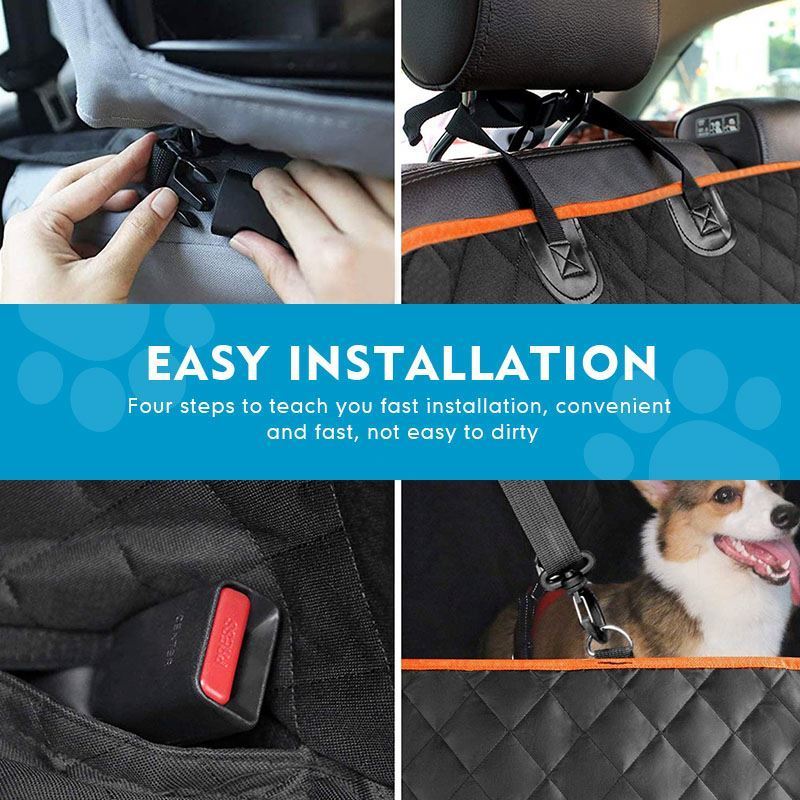 100% waterproof car seat dog bed hammock scratchproof nylon pet dog car seat cover for back seat