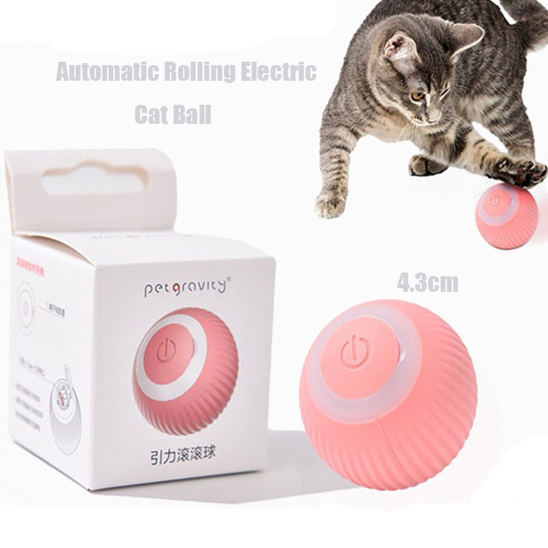 Smart Cat Toys Automatic Rolling Ball Electric Cat Toys Interactive For Cats Training Self-moving Kitten Toys Pet Accessories