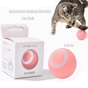 Smart Cat Toys Automatic Rolling Ball Electric Cat Toys Interactive For Cats Training Self-moving Kitten Toys Pet Accessories