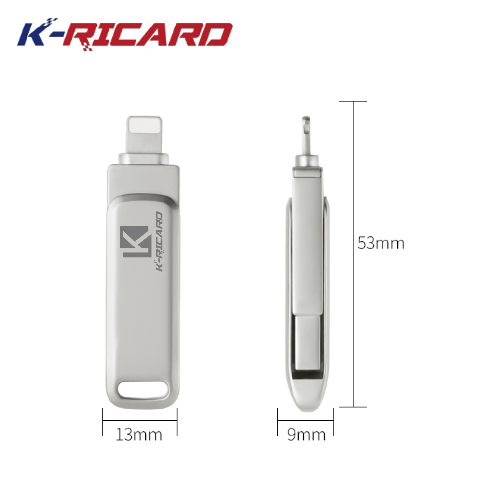 K-ricard Silver 2in1 USB3.0 Pendrive Mobile USB 512GB 1TB usb flash drive 256GB memory stick