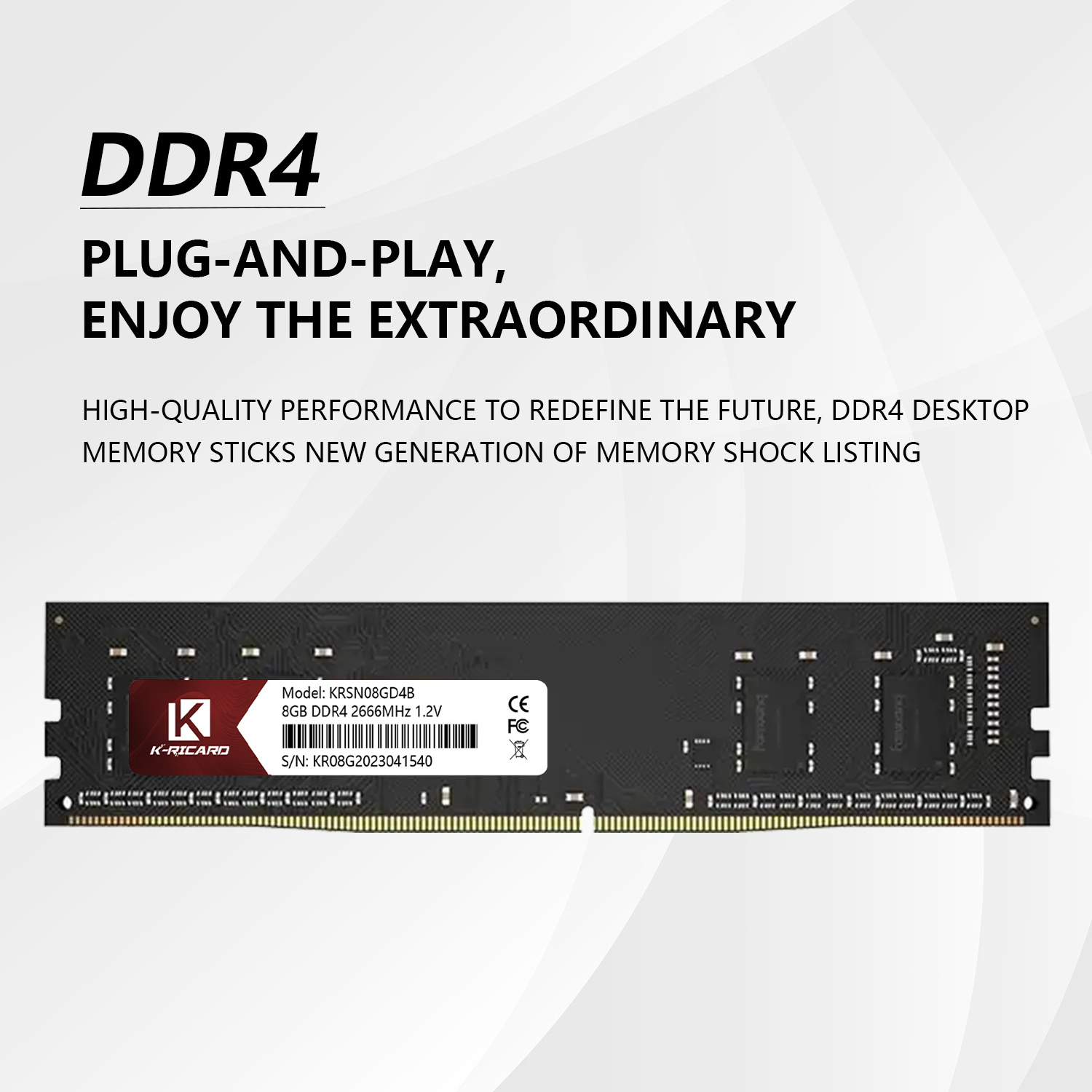 Wholesale RAM DDR4 Memoria Memory 4GB 8GB 16GB 32GB 2666mhz DDR DDR4 RAM for Desktop