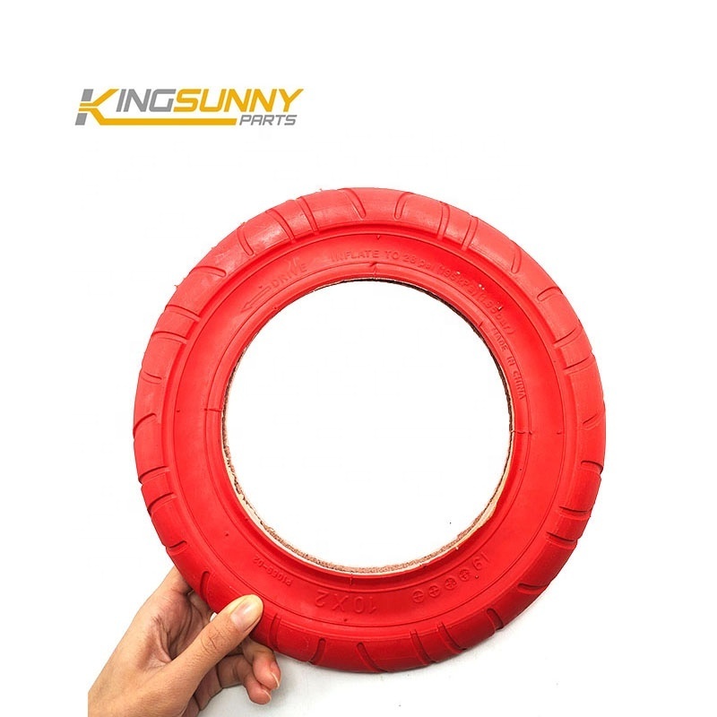 Red 10*2.0-6.1 Outer Tire For M365 / Pro / 1S / Essential / Pro2 / Mi 3 Electric Scooter Parts Scooter Tubeless Tyre Wanda Tire