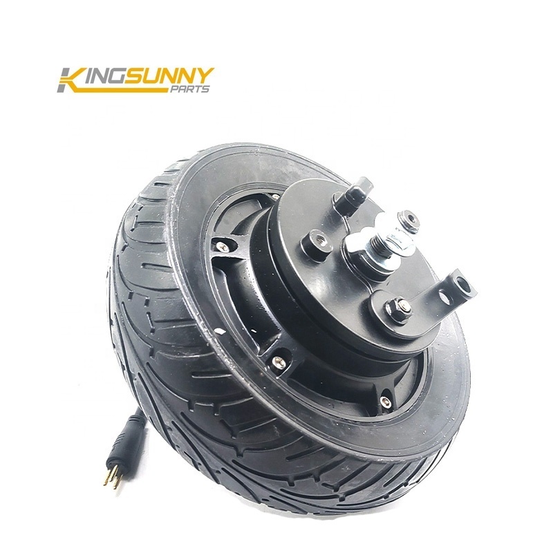 48v 600w 8 Inch Solid Tire Motor With Drum Brake 200x60 Hub Wheel Engine Motor For Vsett 8 8+ Electric Scooter Parts