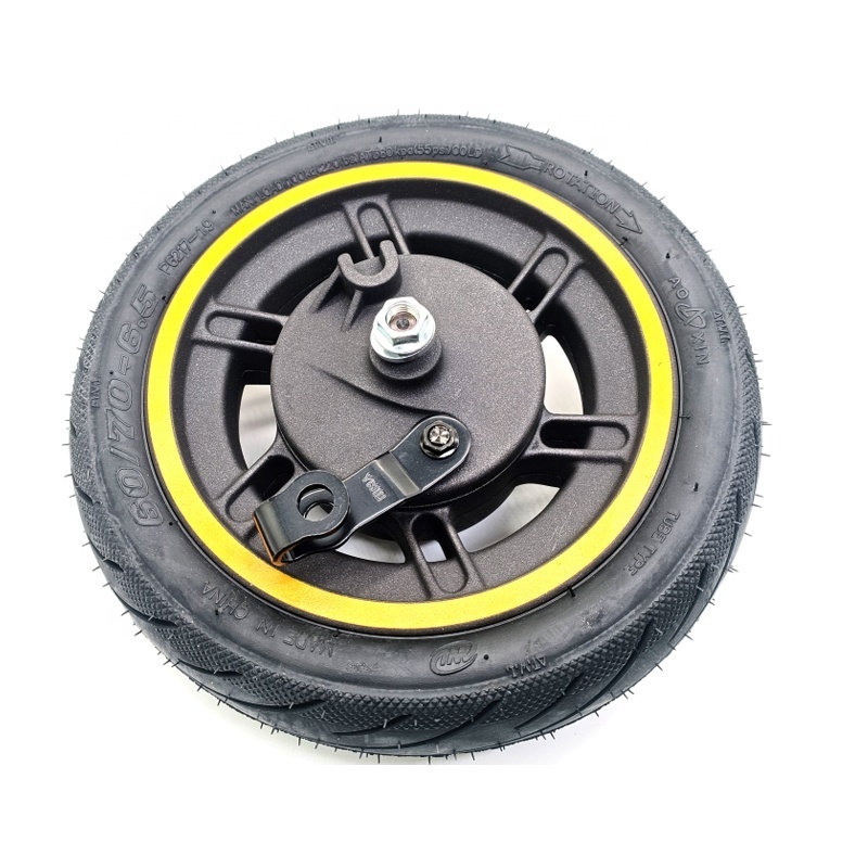 King Sunny Electric Scooter Parts With Drum Brake Front Wheel For Max G30 Kickscooter Vacuum Tire Assembly Accessory