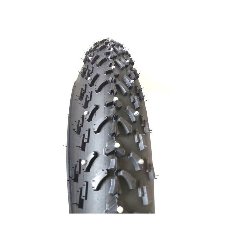 20*4.0 Tyre With 198pcs Spikes Snow Fat Tire Bike With 20*4.0'' Big Snow Electric Bike Rubber Winter Studded Tire