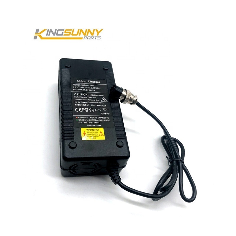 ZERO 10X Scooter battery Charger 67.2V 2A power adapter for 60V ZERO VSETT 10+ electric scooter Power supply parts