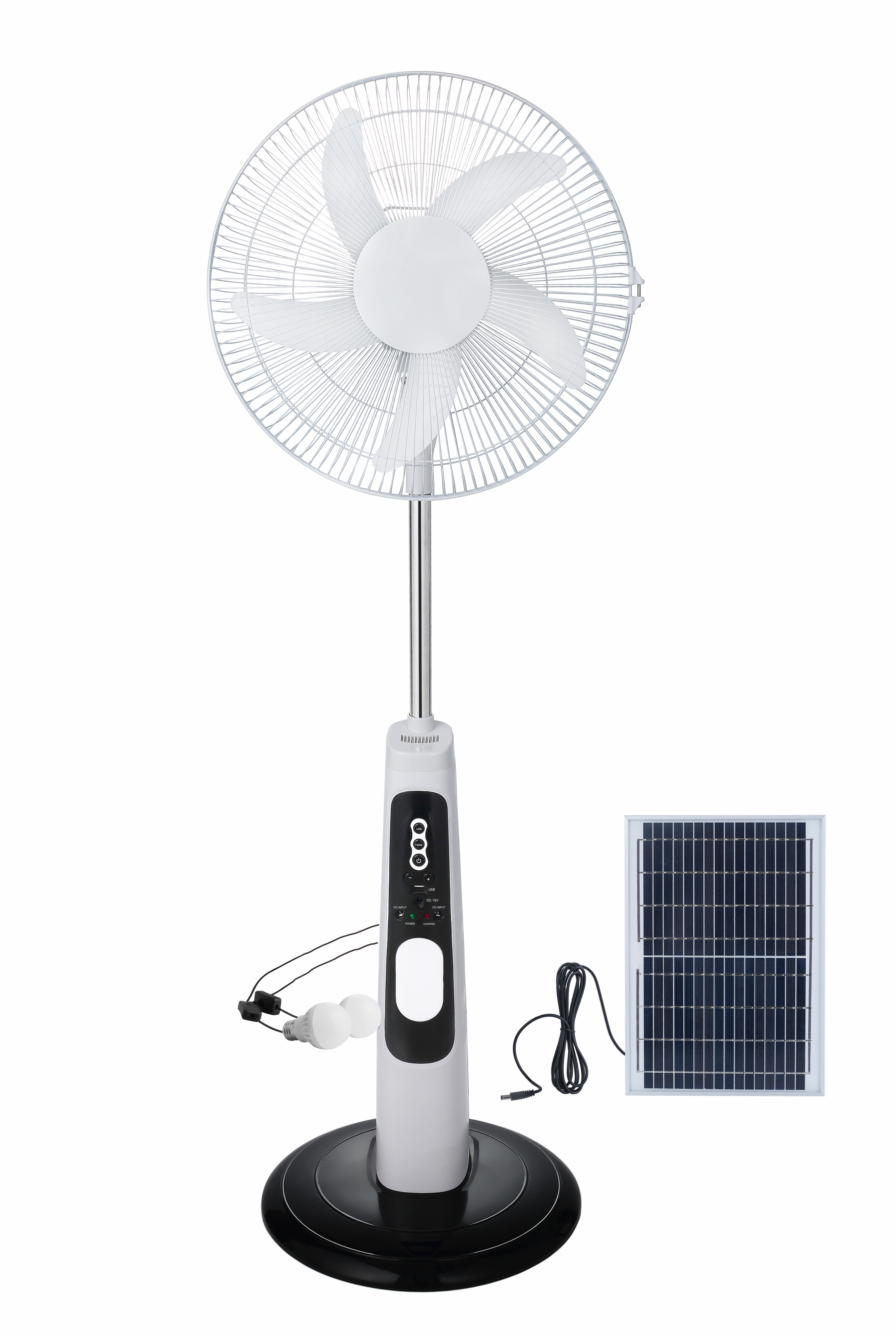 multifunctional luxury 2021 home modern 18 inch solar fan rechargeable battery ac dc stand fan high quality portable low price