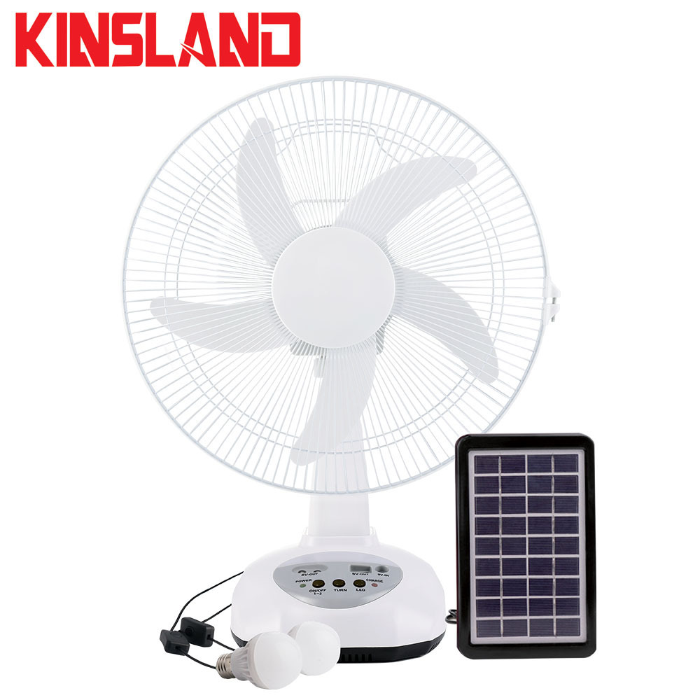 Retro Metal Standing Table Fan Solar Panel for Fan Ventilador Solar Ventiladores Recargables Fan