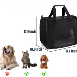 China Factory High Quality Pet Carrier bag Hot sale  Durable expandable Airline approved Cat Bag Pet Cages Carrier for Travel